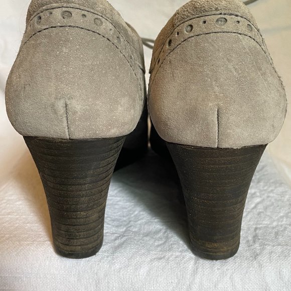 Grey Tyro Wedge Heel (Oxford/Brogue) - Hush Puppies - NWOT - Picture 4 of 6